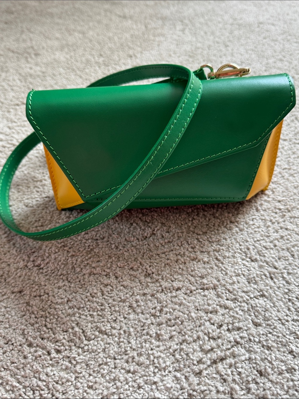 Multicolor Leather Clutch